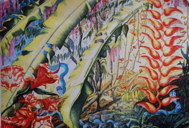 Heliconia painting