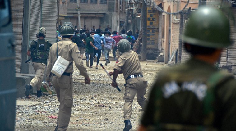 Protest in Srinagar