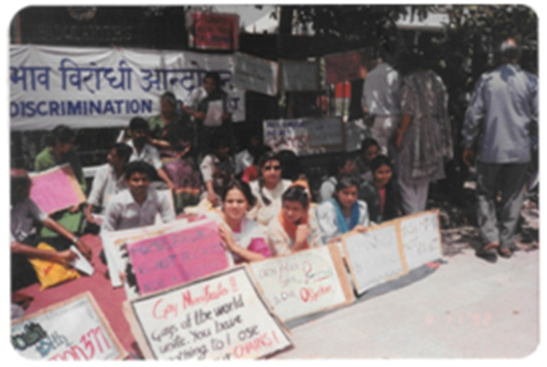 11 August, 1992: ABVA organized the first ever protest demonstration in India condemning police atrocities on gay people, at Police Headquarters, New Delhi
