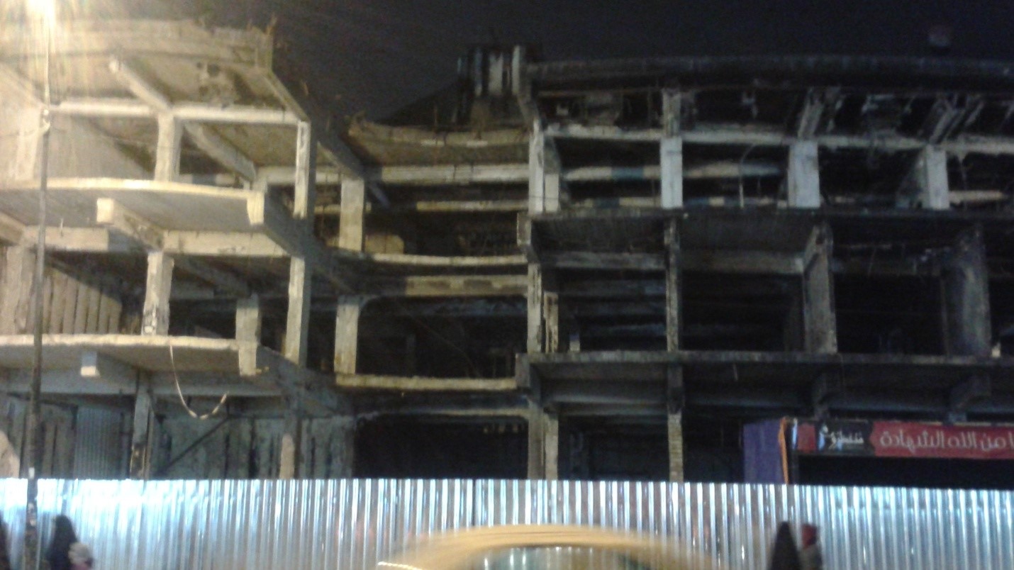 Site of a suicide bombing in Baghdad on July 3, 2016