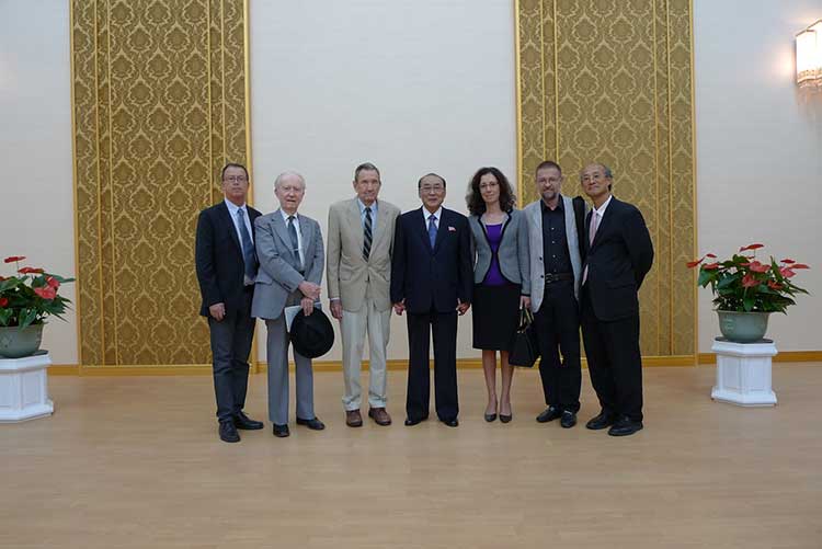 me in DPRK, Ramsey Clark Delegation