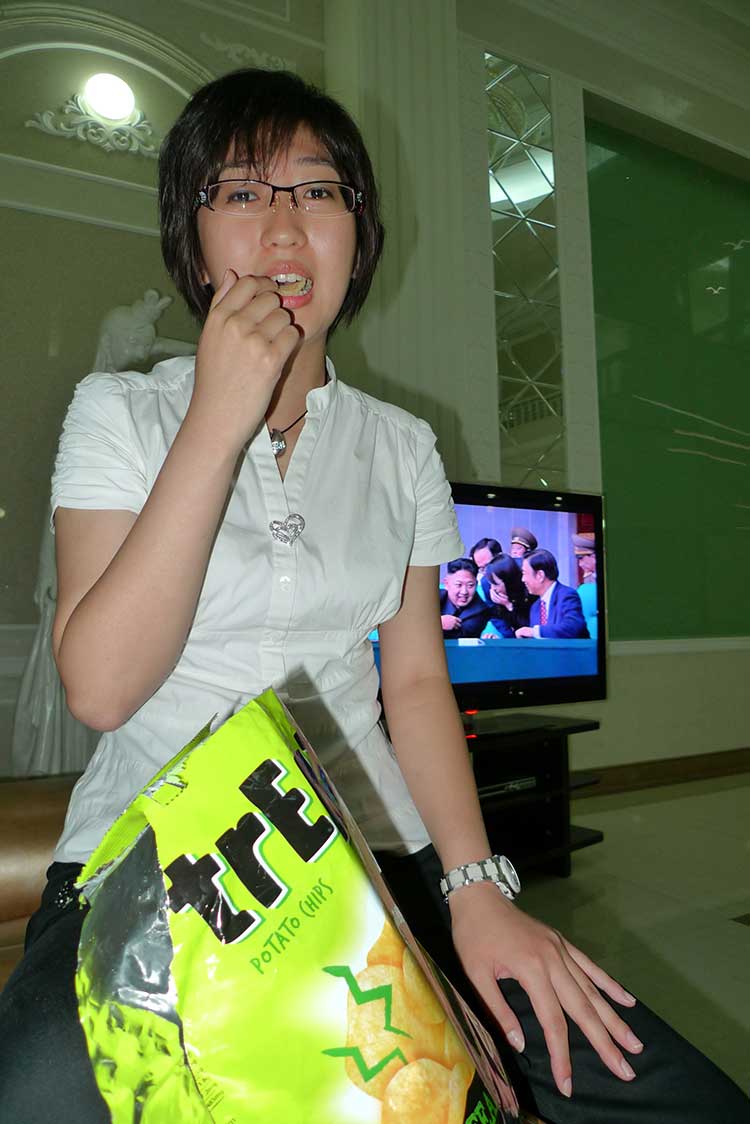 My interpreter devouring chips