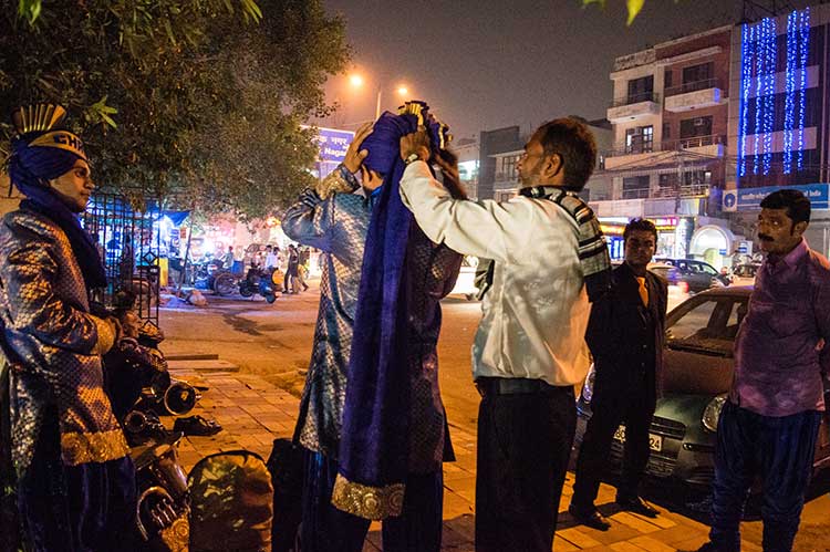 Band members get ready to perform at a wedding. Photo Courtesy: Sadia Akhtar