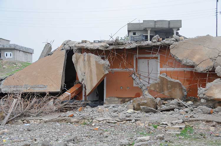 After US bombing near Mosul Iraq