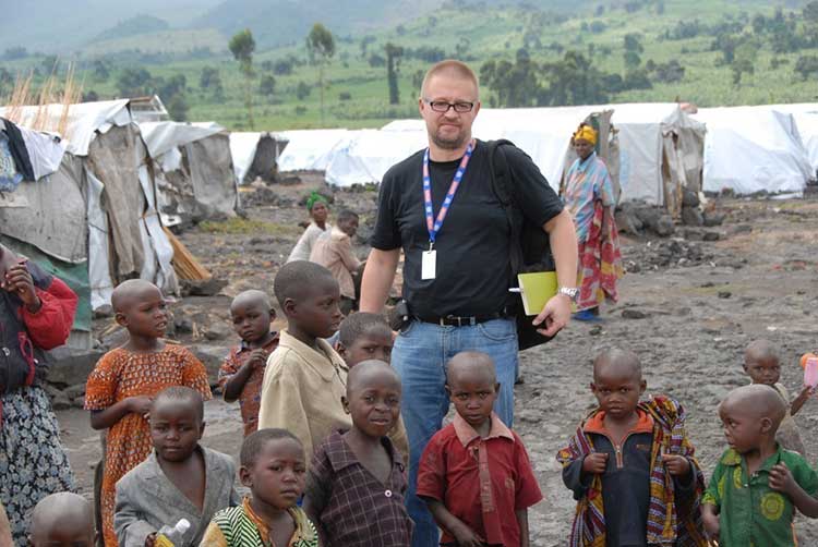 Author at Goma war zone, Congo (DRC)