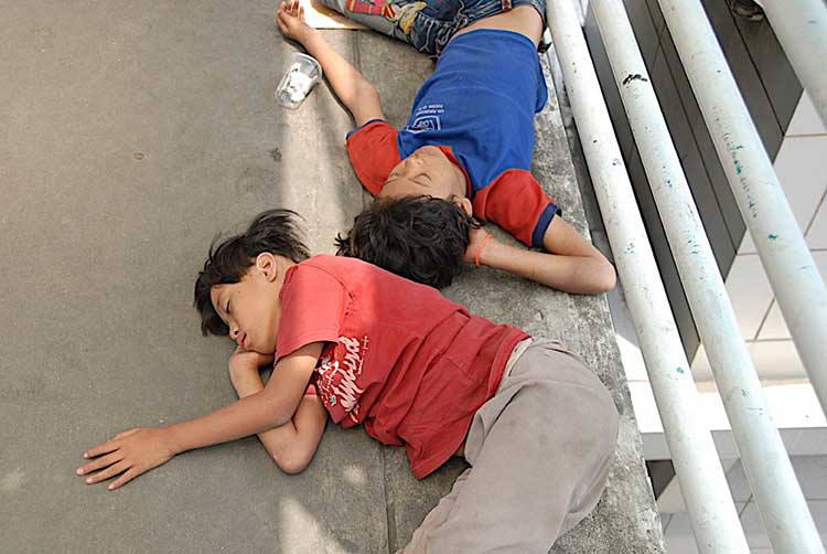 Hungry and homeless in Jakarta