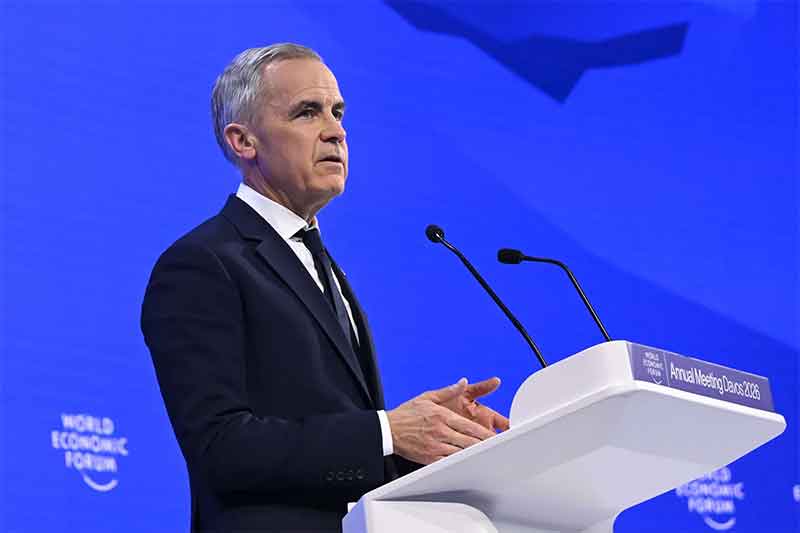 Carney at Davos: Removing that Sign in the Window