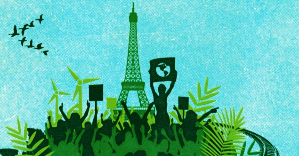 The real takeaway about the Paris agreement: It's not enough. (Image: Global Justice Now)