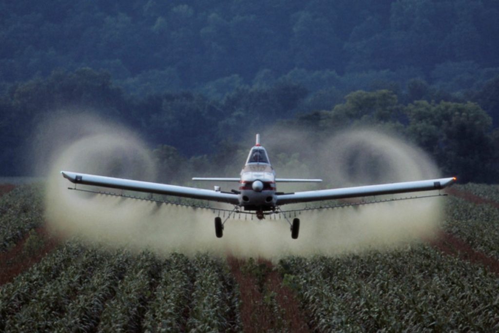 pesticides aerial spraying