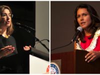 Author and activist Naomi Klein and Rep. Tulsi Gabbard (D-Hawaii) are traveling to North Dakota to support the Standing Rock Sioux Tribe. (Photos: Joe Mabel, U.S. Pacific Fleet/flickr/cc)