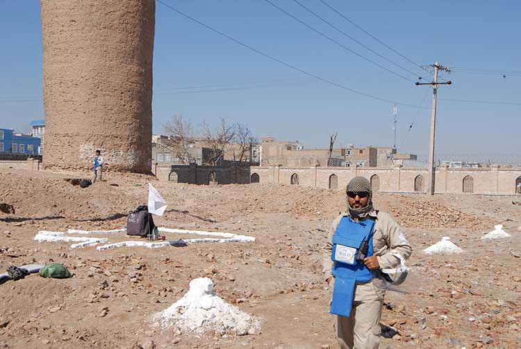 De-mining work in Herat