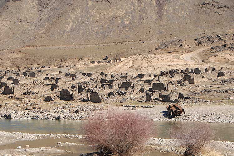 Village in the North destroyed during the war