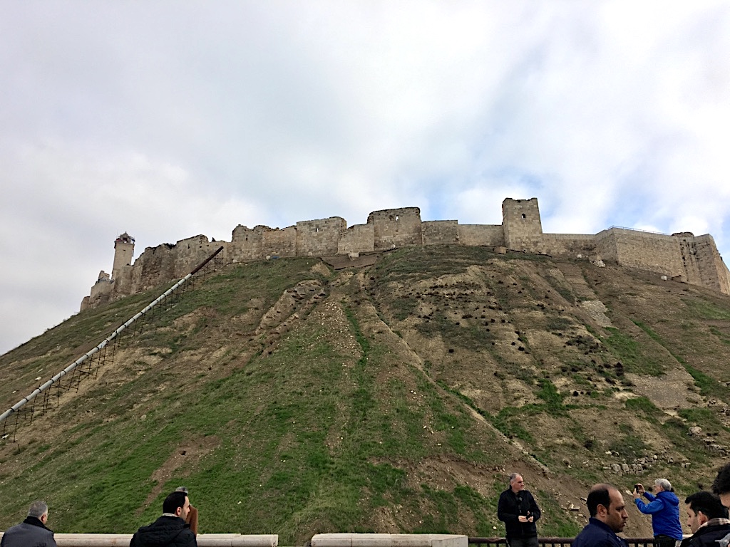 Majestic Citadel standing in Aleppo
