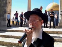 Temple Institute head Yisrael Ariel, who has called for the destruction of churches and mosques and the mass slaughter of those who refuse to accept his extreme version of Judaism, at the al-Aqsa mosque compound in June. (via Facebook)