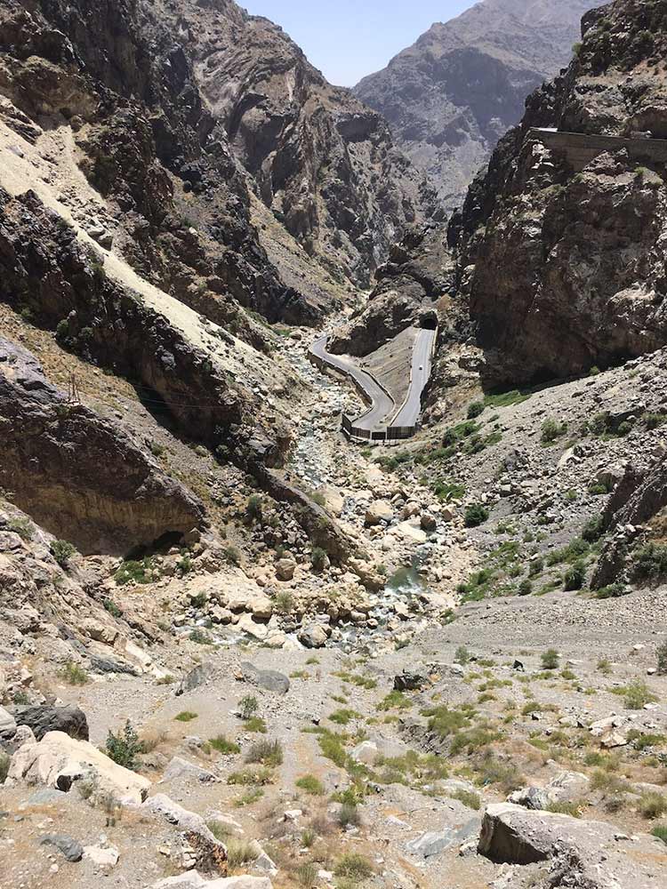 Deep ravines of Afghanistan