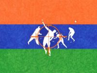 This flag titled The sang-bazan (stone pelters) of Kashmir is #11 in the seriesJatiIndia: Flags of Atrocities Caste, Present and Future. 