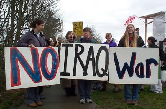 Iraq War No Iraq War protest