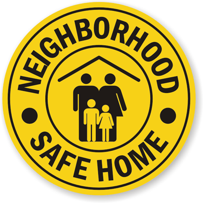 Neighborhood-Safe-Home-Label-LB-1560