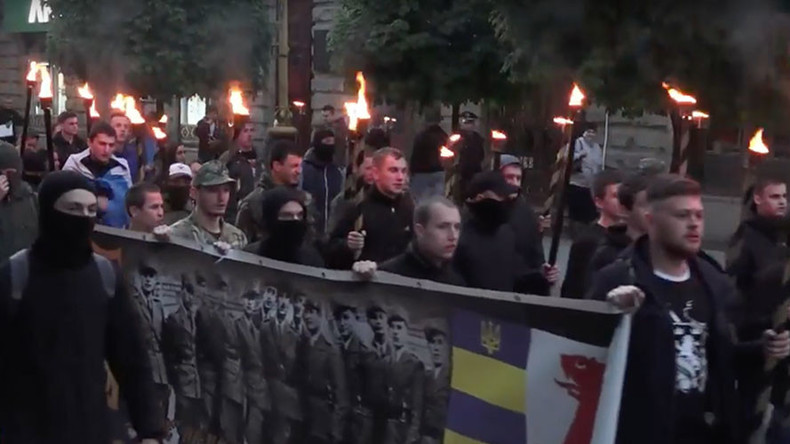 Neo Nazis March in Ukraine
