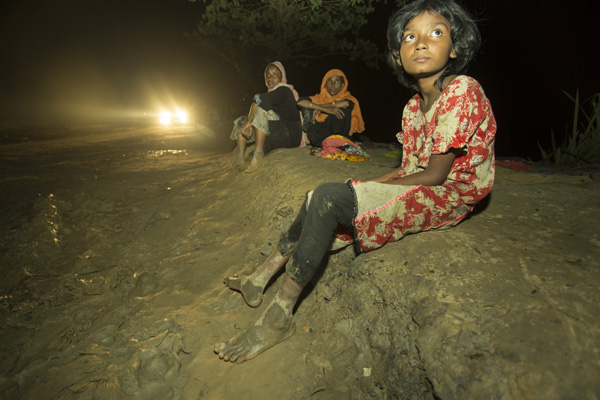 Rohingya Refugee near Bangladesh-Myanmar border, Cox's Bazar, Bangladesh