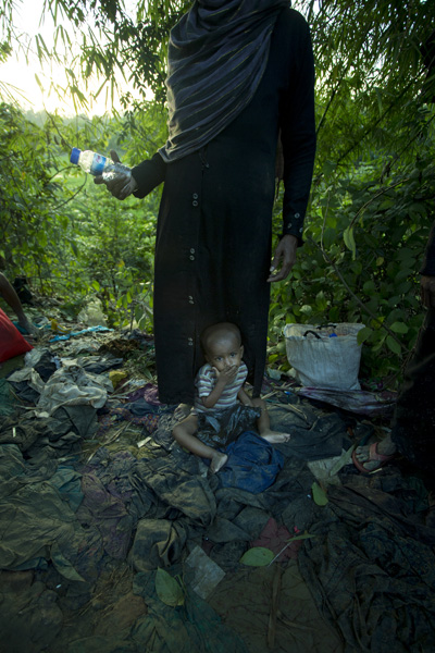 Rohingya Refugee near Bangladesh-Myanmar border, Cox's Bazar, Bangladesh