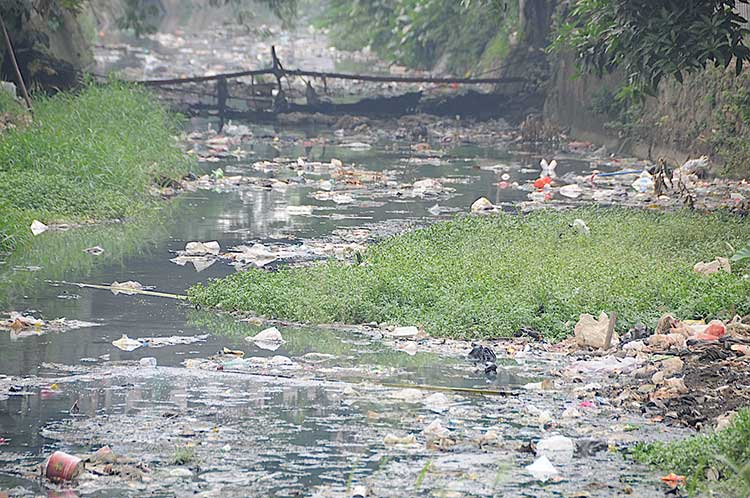 Just a normal river in Jakarta