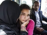 Dima Wawi, the youngest Palestinian prisoner in Israeli jails, being comforted by her parents. She was released in April 24, 2016 after 75 days on charges of allegedly trying to stab an IDF soldier while on her way to school.