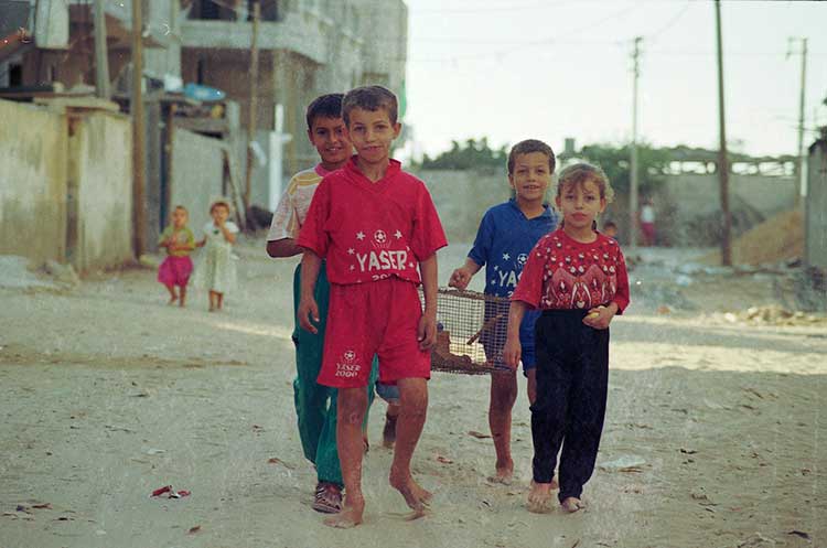 Palestinian kids in Gaza