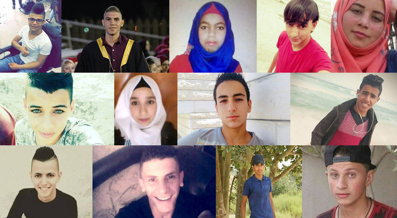 These are the Palestinian children killed by Israel in 2017.