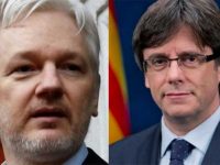 Two Freedom Fighters and Political Prisoners: Assange and Puigdemont.