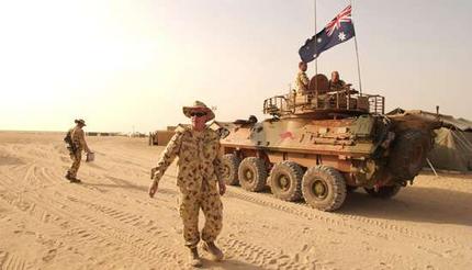 australian troops