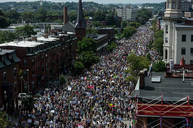 boston commons rally crowd