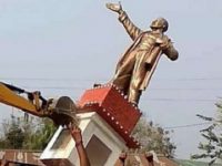 Lenin Statue Torn Down In Tripura