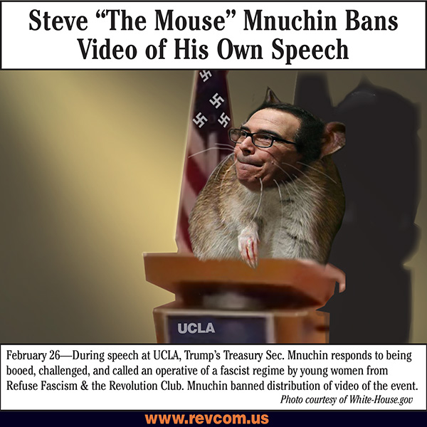 mnuchin bans video of own speech
