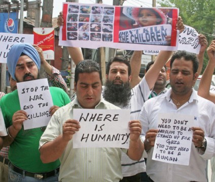 Gaza Protests Indian Kashmir Nationalturk 24