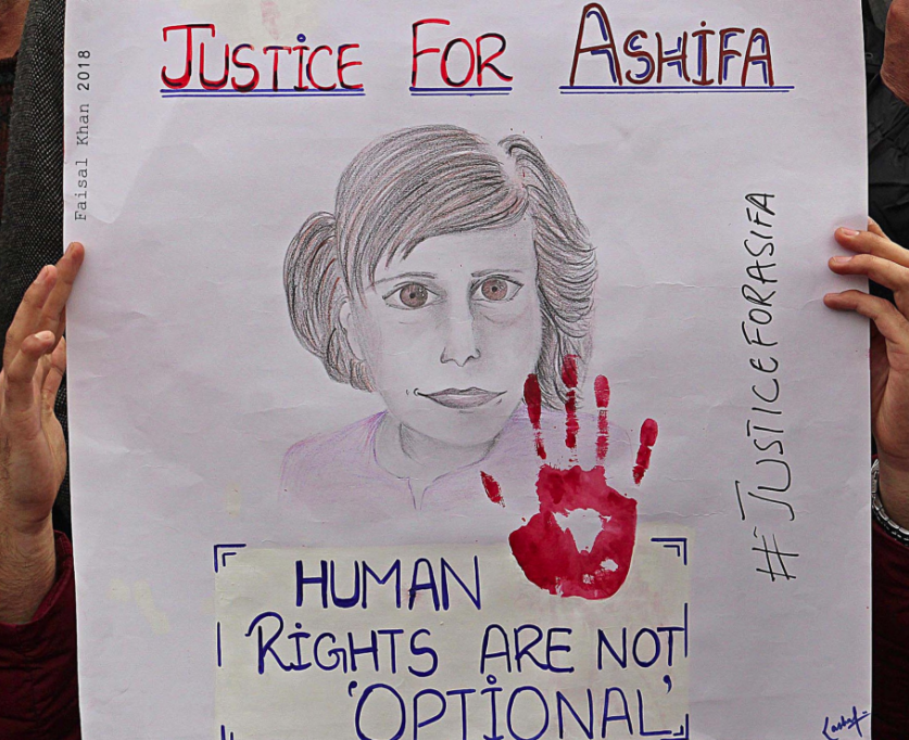 Justice for Asifa protest in Srinagar