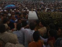 Thousands attend Shujaat Bukhari’s funeral in North Kashmir’s  Kreeri