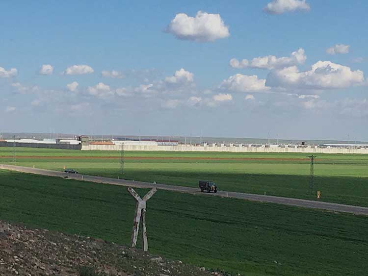 new Turkish military base near Killis and Syrian border