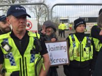 Media release by Heather Stroud before her trial at York Magistrates Court on 30th August for chaining herself to the gate at Third Energy Fracking Site at Kirby Misperton, North Yorkshire, UK (30th January 2018).