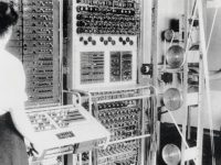 The Colossus, first programmable computer used by allied forces, primarily used for decoding German coded messages