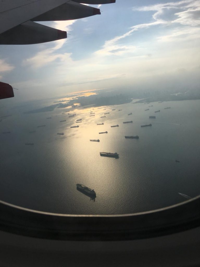 Tankers at Strait of Malacca
