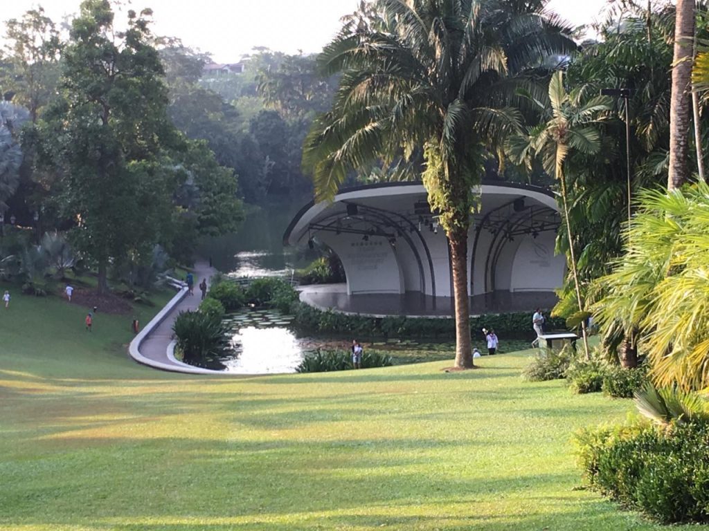concert stage at Singapore Botanical Gardens