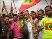 Oromo Freedom Fighters in Addis Ababa Hail Eritrean President Issias Aferwerki