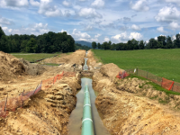 The Mountain Valley Pipeline, now under construction, would carry fracked methane gas from West Virginia into Virginia, where it will connect with an existing pipeline system.(Photo: WDBJ7/Virginia)