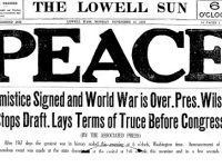 Armistice Day ended the War to End Wars; the Treaty of Versailles gave us War Without End