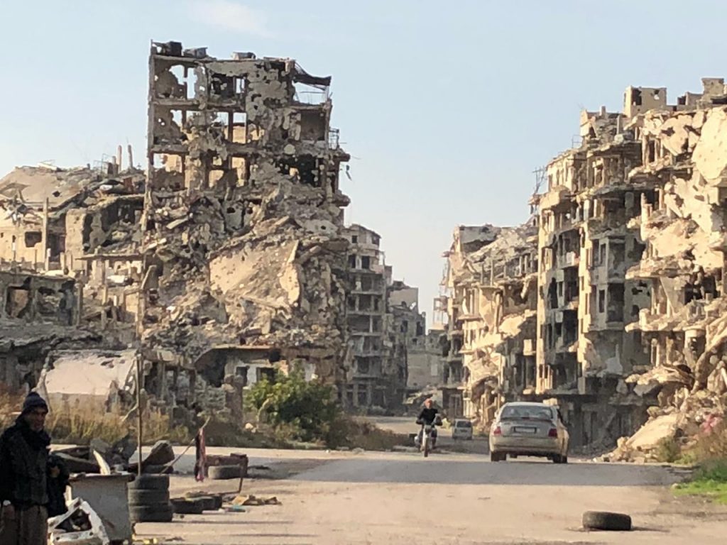 Homs total destruction