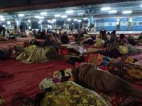 Mahul reisdents forced to sleep without shelter on a cold windy night