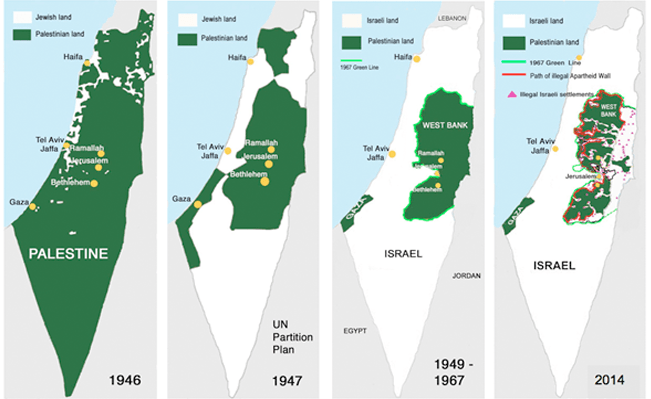 palestine map one state