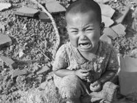 In Nagasaki alone, by the end of 1945 when a first count was possible, 74,000 men, women, and children were dead. Of those, only 150 were military personnel. Seventy-five thousand more civilians were injured or irradiated. (Photo: Getty)