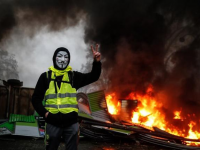 Behind of the phenomenon Gilets Jaunes (yellow vests) and various colours of the yellow flame spectrum